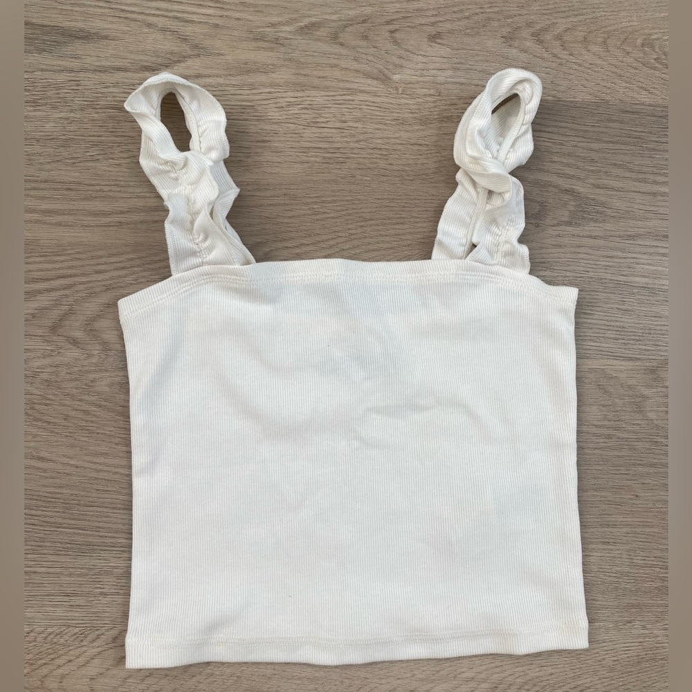 Abercrombie ruffle tank top